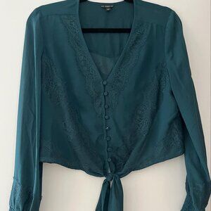Guess Green Blouse